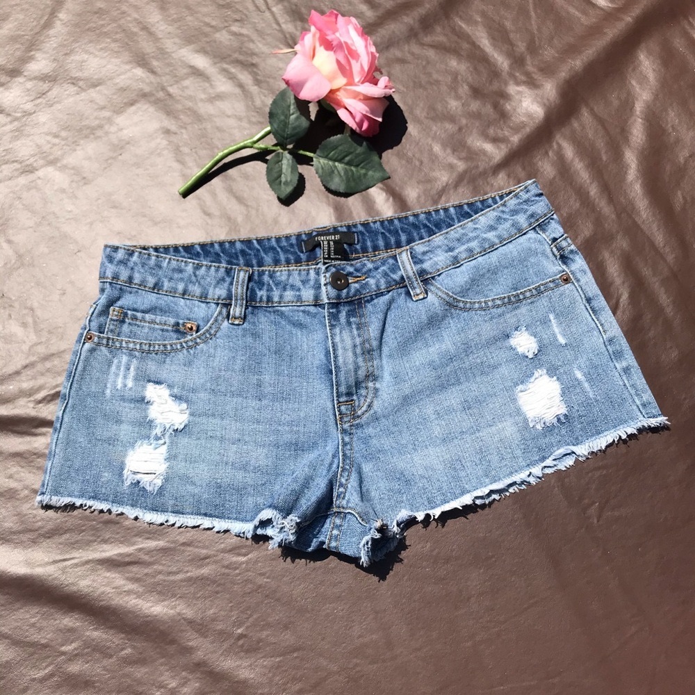 juniors short denim blue size 29